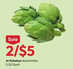 Stater Bros Artichokes offer