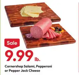 Stater Bros Cornershop Salami, Pepperoni or Pepper Jack Cheese offer