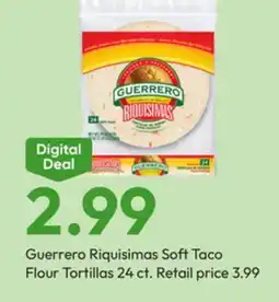 Stater Bros Guerrero Riquisimas Soft Taco Flour Tortillas offer