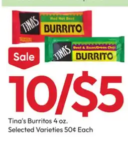 Stater Bros Tina's Burritos offer