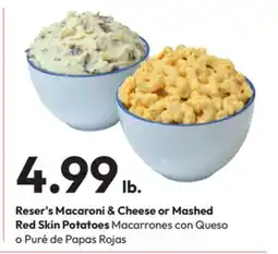 Stater Bros Reser's Macaroni & Cheese or Mashed Red Skin Potatoes offer