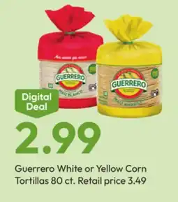 Stater Bros Guerrero White or Yellow Corn Tortillas offer