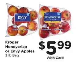 Ralphs Kroger Honeycrisp or Envy Apples offer