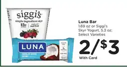 Ralphs Luna Bar offer