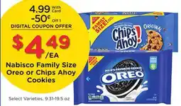 Ralphs Nabisco Family Size Oreo or Chips Ahoy Cookies offer