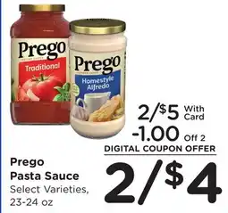 Ralphs Prego Pasta Sauce offer
