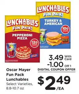 Ralphs Oscar Mayer Fun Pack Lunchables offer