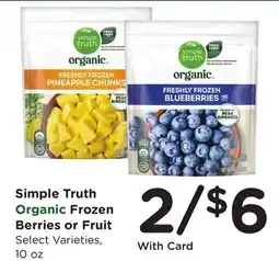 Ralphs Simple Truth Frozen Berries or Fruit offer