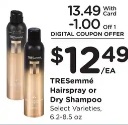 Ralphs TRESemmé Hairspray or Dry Shampoo offer