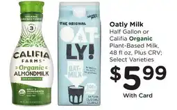 Ralphs Oatly Milk offer
