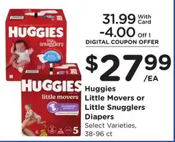 Ralphs Huggies Little Movers or Little Snugglers Diapers offer