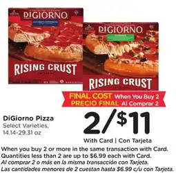Ralphs DiGiorno Pizza offer