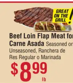 Smart & Final Beef Loin Flap Meat for Carne Asada offer