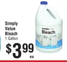 Smart & Final Simply Value Bleach offer