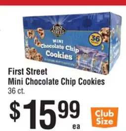 Smart & Final First Street Mini Chocolate Chip Cookies offer