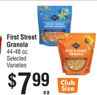 Smart & Final First Street Granola offer