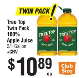 Smart & Final Tree Top Twin Pack 100% Apple Juice offer