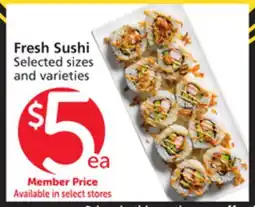 Albertsons Fresh Sushi offer