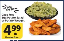Albertsons Cage Free Egg Potato Salad or Potato Wedges offer