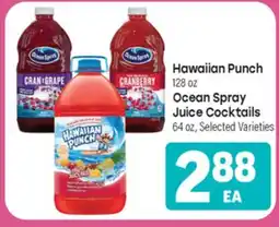 Tony’s Fresh Market Hawaiian Punch 128 OZ or Ocean Spray Juice Cocktails 64 OZ offer