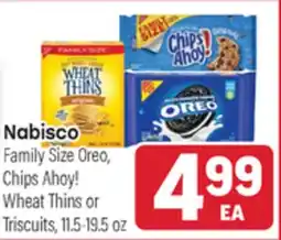 Tony’s Fresh Market Nabisco Family Size Oreo, Chips Ahoy! Wheat Thins or Triscuits offer