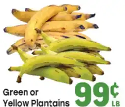 Tony’s Fresh Market Green or Yellow Plantains offer