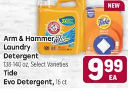 Tony’s Fresh Market Arm & Hammer Laundry Detergent or Tide Evo Detergent offer