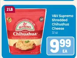 Tony’s Fresh Market V&V Supremo Shredded Chihuahua Cheese offer
