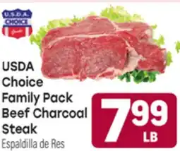Tony’s Fresh Market USDA Choice Family Pack Beef Charcoal Steak offer
