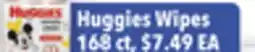 Tony’s Fresh Market Huggies Wipes offer