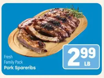 Tony’s Fresh Market Pork Spareribs offer