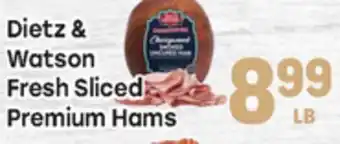 Tony’s Fresh Market Dietz & Watson Fresh Sliced Premium Hams offer
