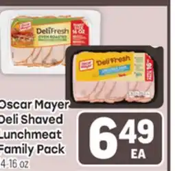 Tony’s Fresh Market Oscar Mayer Deli Shaved Lunchmeat Family Pack offer