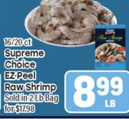 Tony’s Fresh Market Supreme Choice EZ Peel Raw Shrimp offer