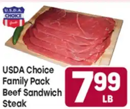 Tony’s Fresh Market USDA Choice Family Pack Beef Sandwich Steak offer