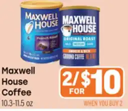 Tony’s Fresh Market Maxwell House Coffee offer