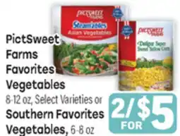 Tony’s Fresh Market PictSweet Southern Favorites 8-12 oz, Southern Favorites Vegetables, 6-8 oz offer