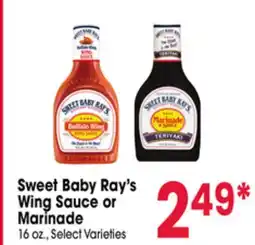 Jewel-Osco Sweet Baby Ray's Wing Sauce or Marinade offer