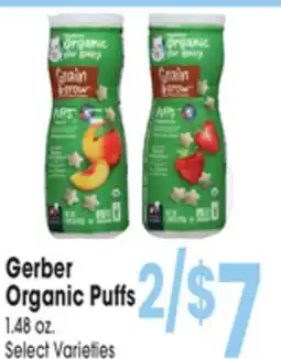 Jewel-Osco Gerber Organic Puffs offer
