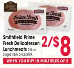 Jewel-Osco Smithfield Prime Fresh Delicatessen Lunchmeats offer