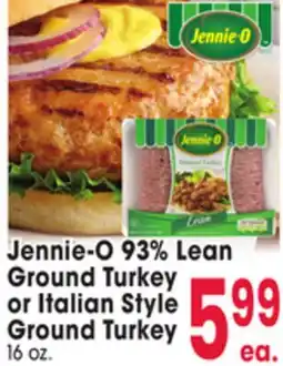 Jewel-Osco Jennie-O 93% Lean Ground Turkey or Italian Style Ground Turkey offer
