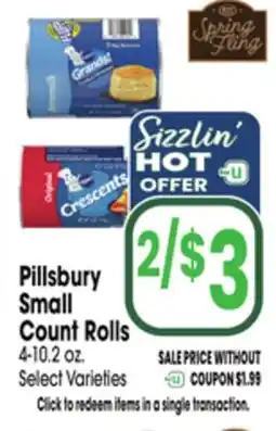 Jewel-Osco Pillsbury Small Count Rolls offer