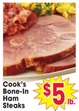 Jewel-Osco Cook's Bone-In Ham Steaks offer