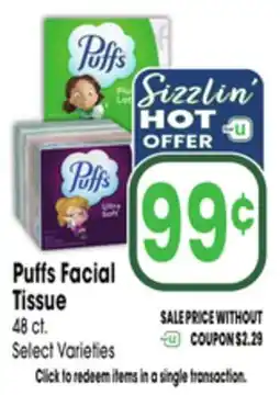 Jewel-Osco Puffs Facial Tissue offer