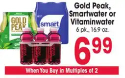 Jewel-Osco Gold Peak, Smartwater or Vitaminwater offer