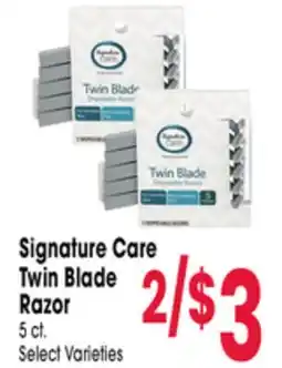 Jewel-Osco Signature Care Twin Blade Razor offer