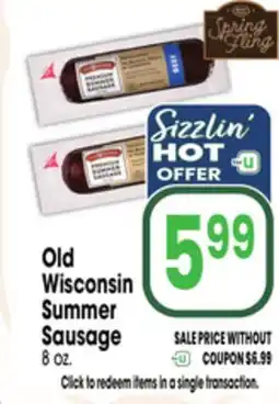 Jewel-Osco Old Wisconsin Summer Sausage offer