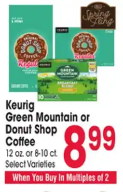 Jewel-Osco Keurig Green Mountain or Donut Shop Coffee offer