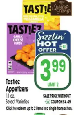 Jewel-Osco Tastiez Appetizers offer