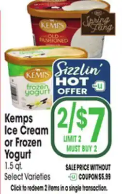 Jewel-Osco Kemps Ice Cream or Frozen Yogurt offer